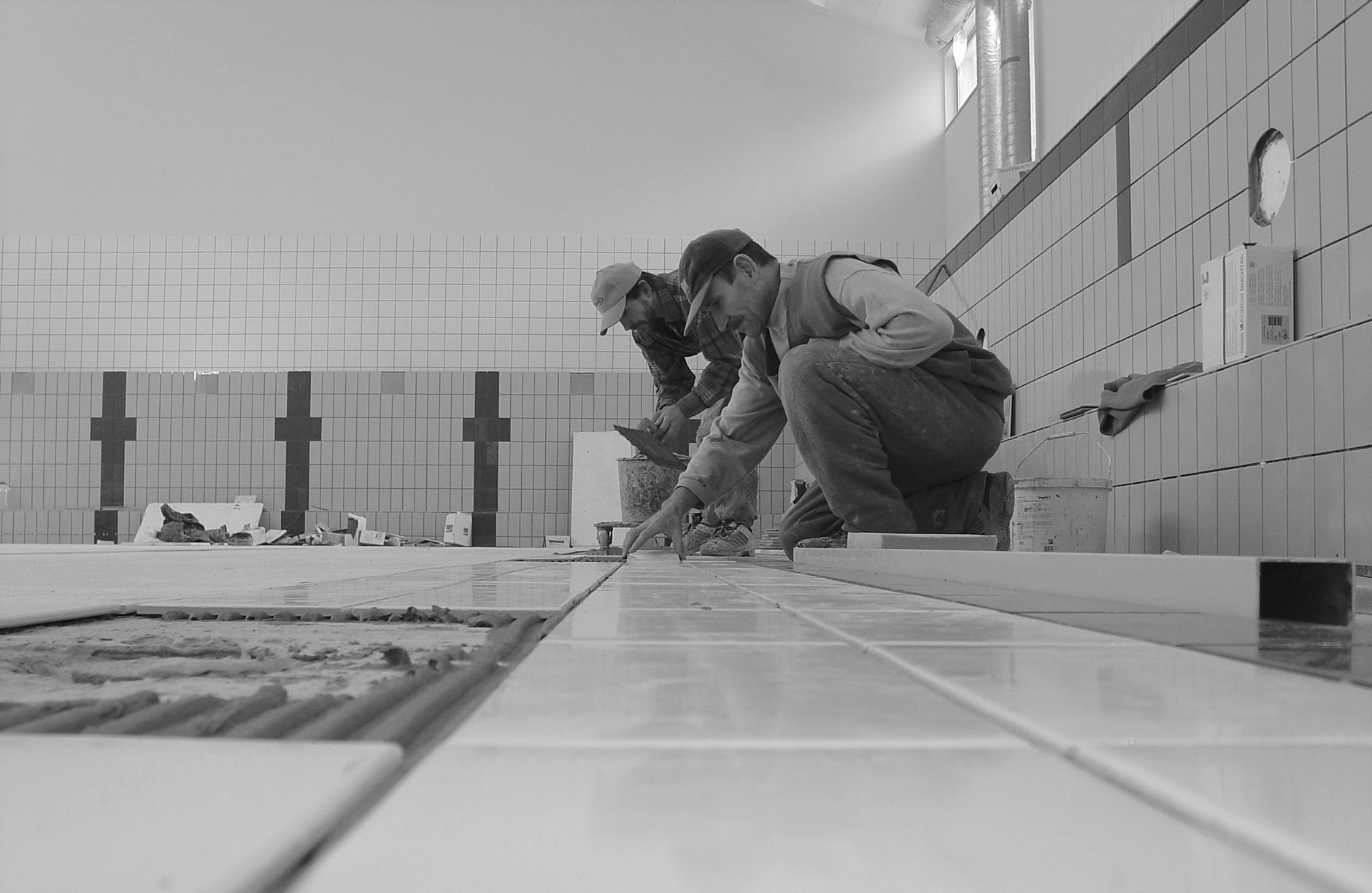 Carreleur équipe à Neuilly-sur-Seine